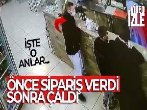 Önce sipariş verdi, sonra herkesin içinde 2 tane telefonu böyle çaldı