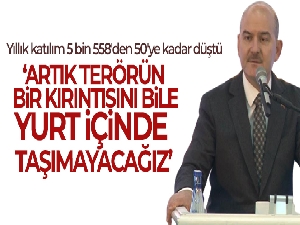 Bakan Soylu: 'Artık terörün bir kırıntısını bile yurt içinde taşımayacağız'