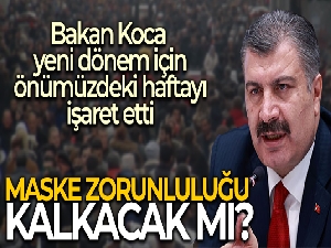 Sağlık Bakanı Koca'dan 'maske' açıklaması