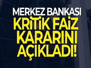 Merkez Bankası faizi sabit tuttu