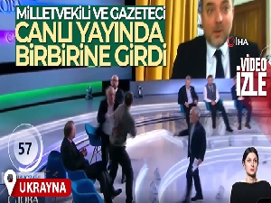Ukraynalı milletvekili ve gazeteci canlı yayında birbirine girdi