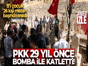 Mardin'de PKK'nın 29 yıl önce bomba ile katlettiği 8'i çocuk 26 kişi anıldı
