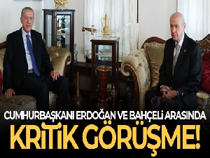 Cumhurbaşkanı Erdoğan, Bahçeli ile bir araya geldi