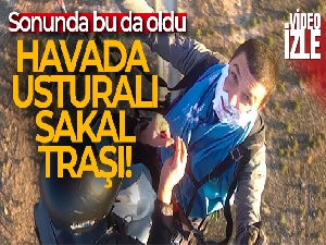 Sonunda bu da oldu, havada usturalı sakal tıraşı