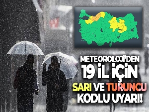 Meteoroloji uyardı! Sağanak yağış geliyor