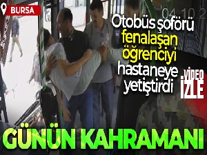 Otobüs şoföründen hayat kurtaran hareket...Otobüsü acile çekti