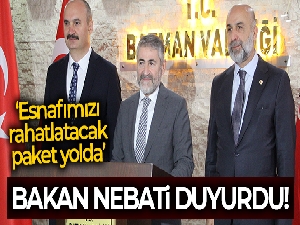 Bakan Nebati: 'Esnafımızı rahatlatacak paket yolda'