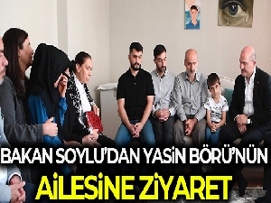 Bakan Soylu, Diyarbakır'da Yasin Börü'nün ailesiyle bir araya geldi