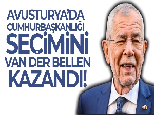 Avusturya'da cumhurbaşkanlığı seçimini Van der Bellen kazandı