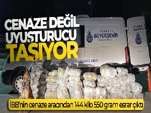 Cenaze değil, uyuşturucu taşıyor