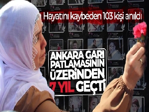 Ankara Garı patlamasında hayatını kaybeden 103 kişi anıldı