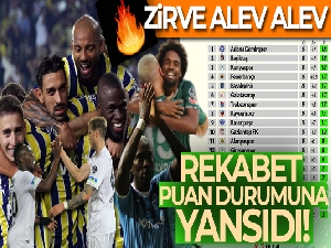 Süper Lig'de rekabet, puan durumuna yansıdı