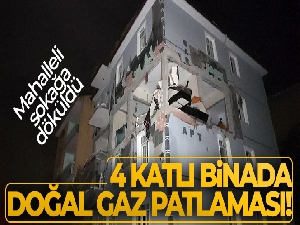 Karabük'te 4 katlı binada doğal gaz patlaması: 1'i çocuk 4 yaralı