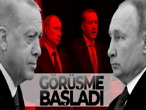 Cumhurbaşkanı Erdoğan ile Putin görüşmesi sona erdi