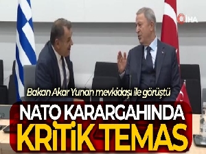 Bakan Akar, Yunan mevkidaşı Panagiotopoulos ile görüştü