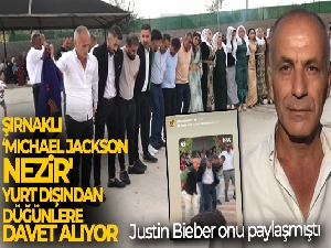 Justin Bieber'in paylaştığı Şırnaklı ‘Michael Jackson Nezir' yurt dışından düğünlere davet alıyor