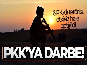 MSB: '6 PKK'lı terörist etkisiz hale getirildi'