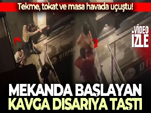 İstanbul'da mekanda başlayan kavga dışarıya taştı