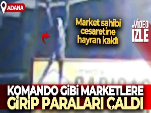 Komando gibi marketlere girip paraları çaldı