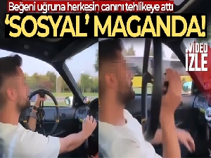 Pendik'te pes dedirten görüntü: Seyir halindeki aracın direksiyonunu söktü