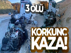 Gaziantep'te feci kaza: 3 ölü !