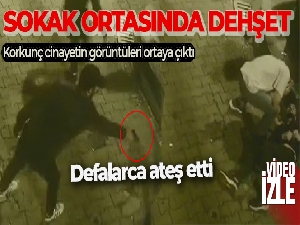 Sokak ortasındaki dehşet saniye saniye kamerada