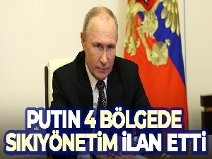 Putin, Ukrayna'dan ilhak edilen bölgelerde sıkı yönetim ilan etti