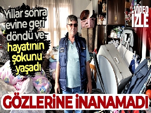 Yıllar önce kiraya verdiği eve ilk kez giren adam gözlerine inanamadı