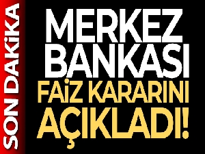 Merkez Bankası faizi 150 baz puan indirdi