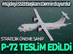 P-72 Deniz Karakol Uçağı beşincisi Deniz Kuvvetleri Komutanlığına teslim edildi