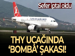 THY uçağında 'bomba' şakası
