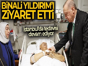 Cumhurbaşkanı Erdoğan, Binali Yıldırım'ı ve Şamil Ayrım'ı hastanede ziyaret etti