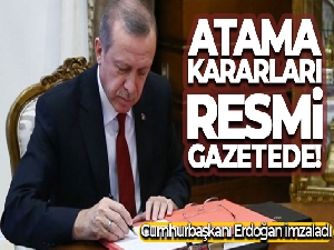 Cumhurbaşkanı Danışmanlığına 2 yeni atama kararı Resmi Gazete'de