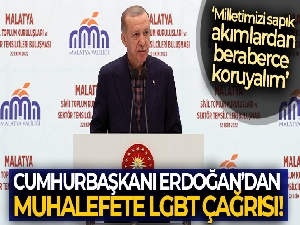 Cumhurbaşkanı Erdoğan'dan muhalefete LGBT çağrısı: 'Milletimizi sapık akımlardan beraberce koruyalım'