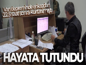 Enkazdan 22.5 saat sonra kurtarılan Aydın hayata tutundu