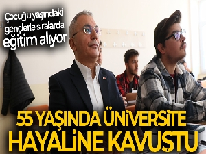 55 yaşında üniversite hayaline kavuştu