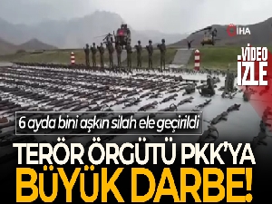 Terör örgütü PKK'ya büyük darbe: 6 ayda bini aşkın silah ele geçirildi