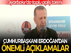 Cumhurbaşkanı Erdoğan Diyarbakır'da 140 projenin açılışını yaptı