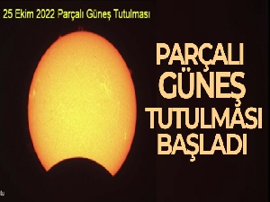 Parçalı güneş tutulması başladı!