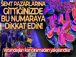 Işıkla tüketiciyi aldatıyorlardı...Pazarcılara şok baskın