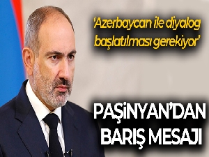 Paşinyan: 'Azerbaycan ile bu yılın sonuna kadar barış anlaşmasının imzalanmasını diliyorum'