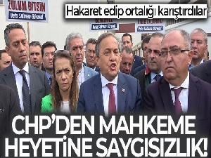CHP'li vekil mahkemeye hakaret etti