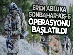 Muş'ta "Eren Abluka Sonbahar-Kış-6 Operasyonu" başlatıldı