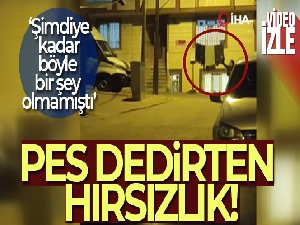 Etrafa baktı, kuruması için dışarı asılan kıyafetleri çaldı