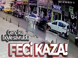 Kırmızı ışıkta hatalı sollama yapan motosikletlinin yayaya çarptığı kaza kamerada: 2 yaralı