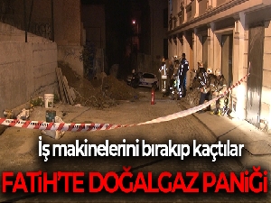 Fatih'te işçiler doğalgaz borusunu patlattı, tüm mahalleyi gaz kokusu sardı
