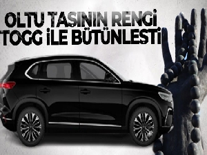 Oltu taşının rengi Togg ile bütünleşti