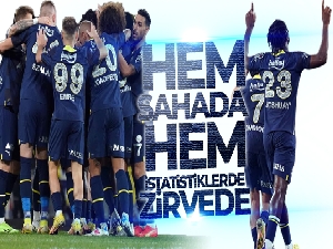 Fenerbahçe hem sahada hem istatistiklerde zirvede