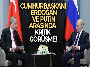 Cumhurbaşkanı Recep Tayyip Erdoğan, Putin ile görüştü