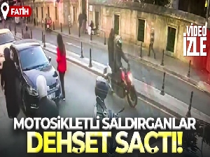 Fatih'te motosikletli saldırganlar dehşet saçtı: 2 yaralı